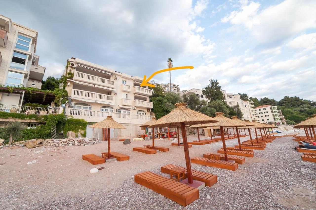 Beachfront First Line View Sveti Stefan Exteriör bild