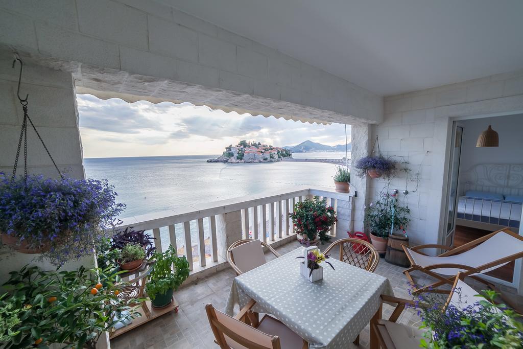 Beachfront First Line View Sveti Stefan Exteriör bild